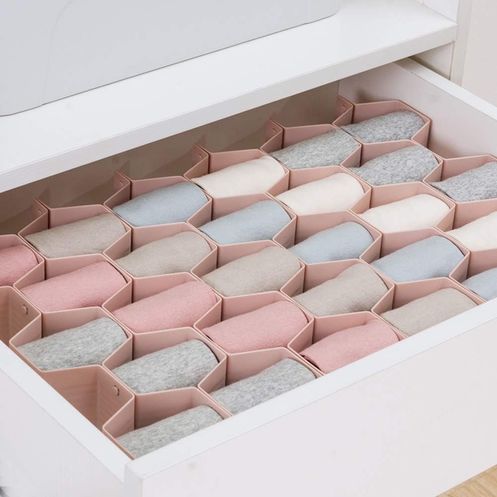 Pink Drawer Organizer Divider for Socks Underwear & Belts Set of 1 - Image 2