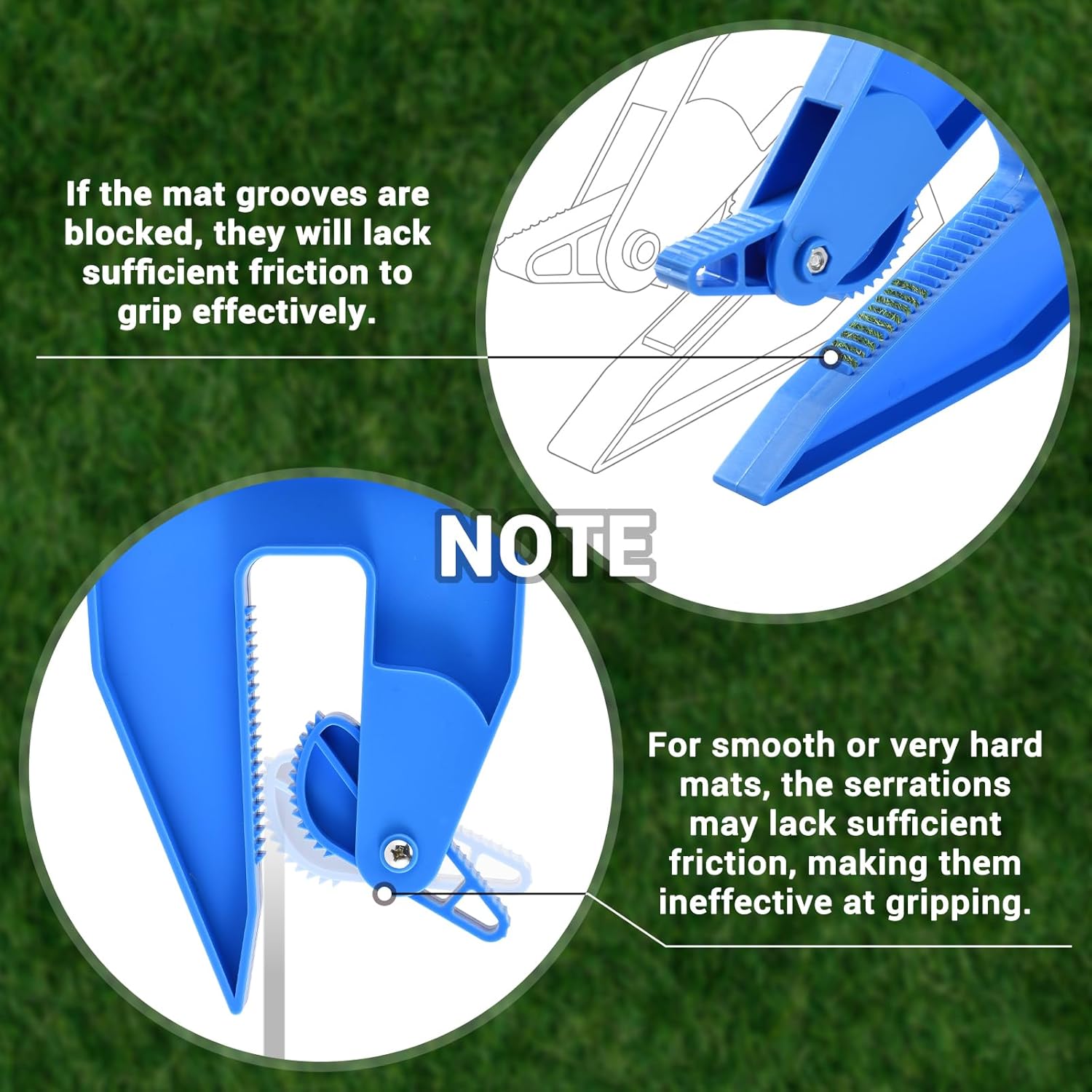 Mat Fastening Set Easy Mat Moving Tool Horse Mat Pull Strap Rubber Gym Mat - Image 6