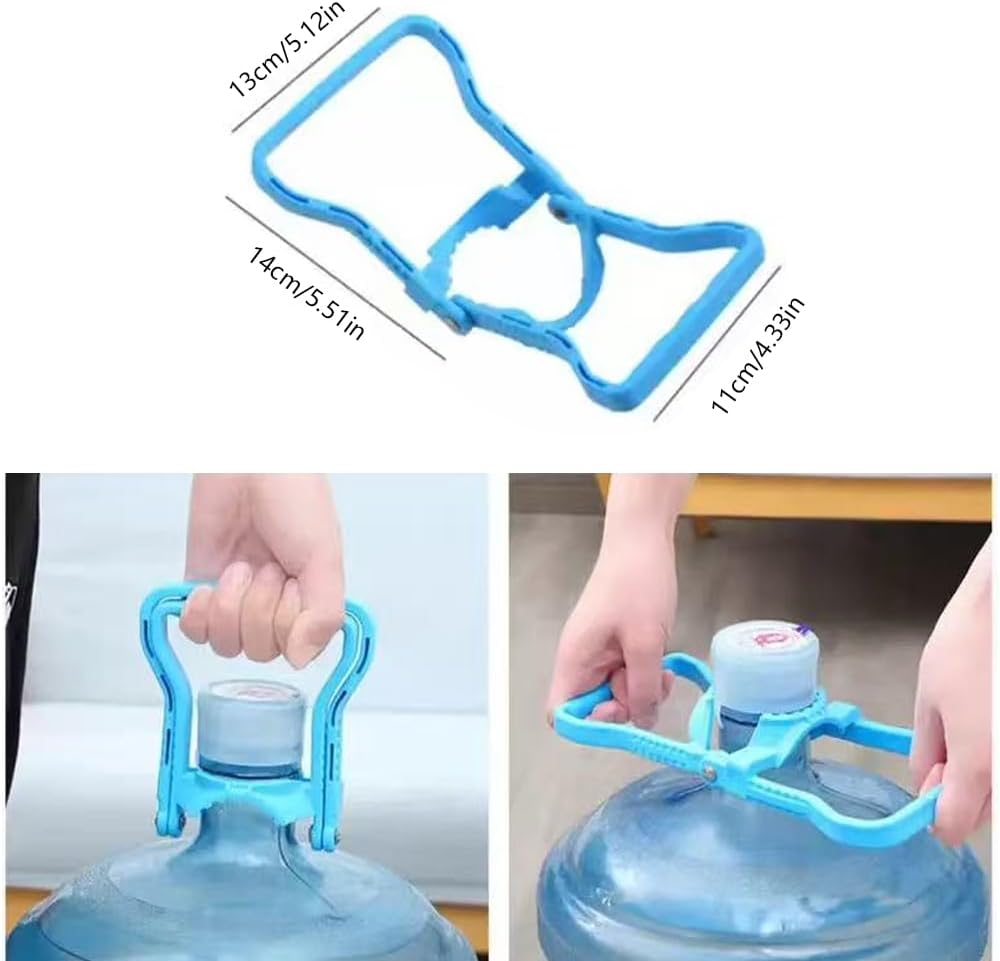 Blue Water Jug Handle 2 Pack with 5 Gallon Water Bottle Cap Heavy Duty Kettle Clamp - Image 5