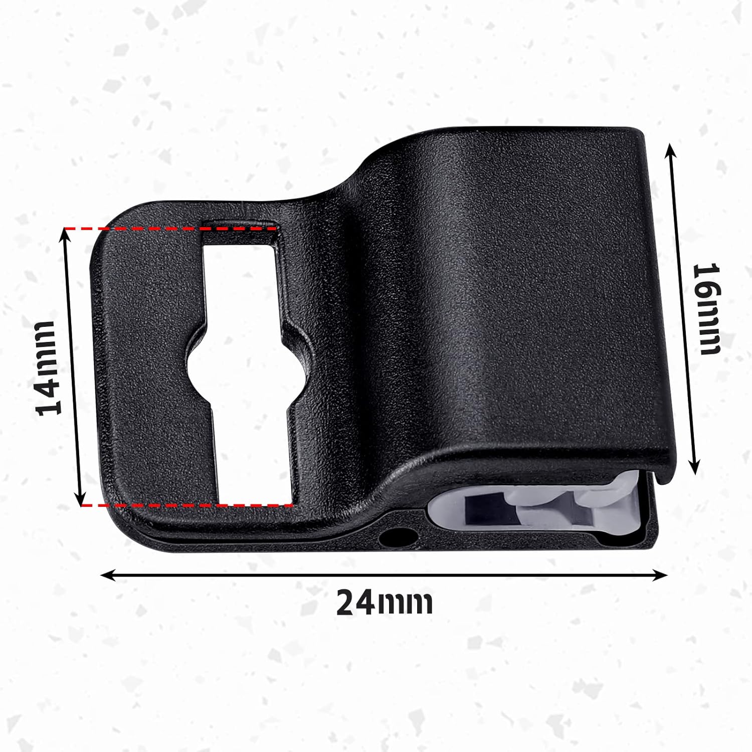 20 Black Card Holder Clips for ID Cards & Access Passes - Image 6