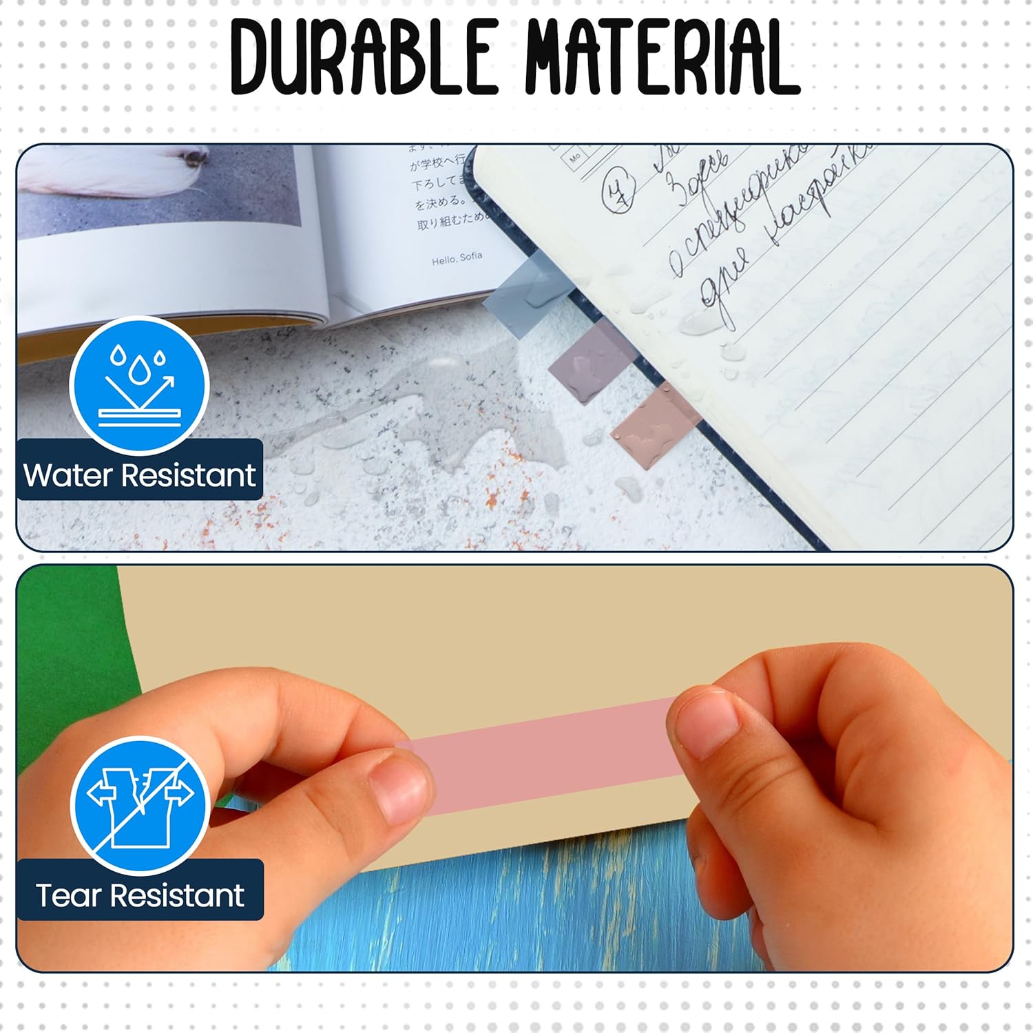 300 Transparent Writable Page Markers in Dispenser 5 Colours for Books and Studying 3 Pack - Image 6