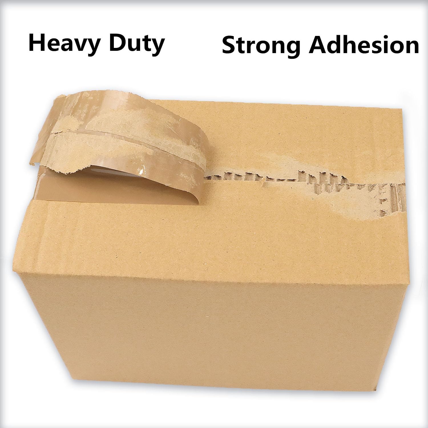 2 Pack Packaging Tape with Dispenser Strong Transparent Adhesive Tape for Boxes Moving Parcels - Image 4