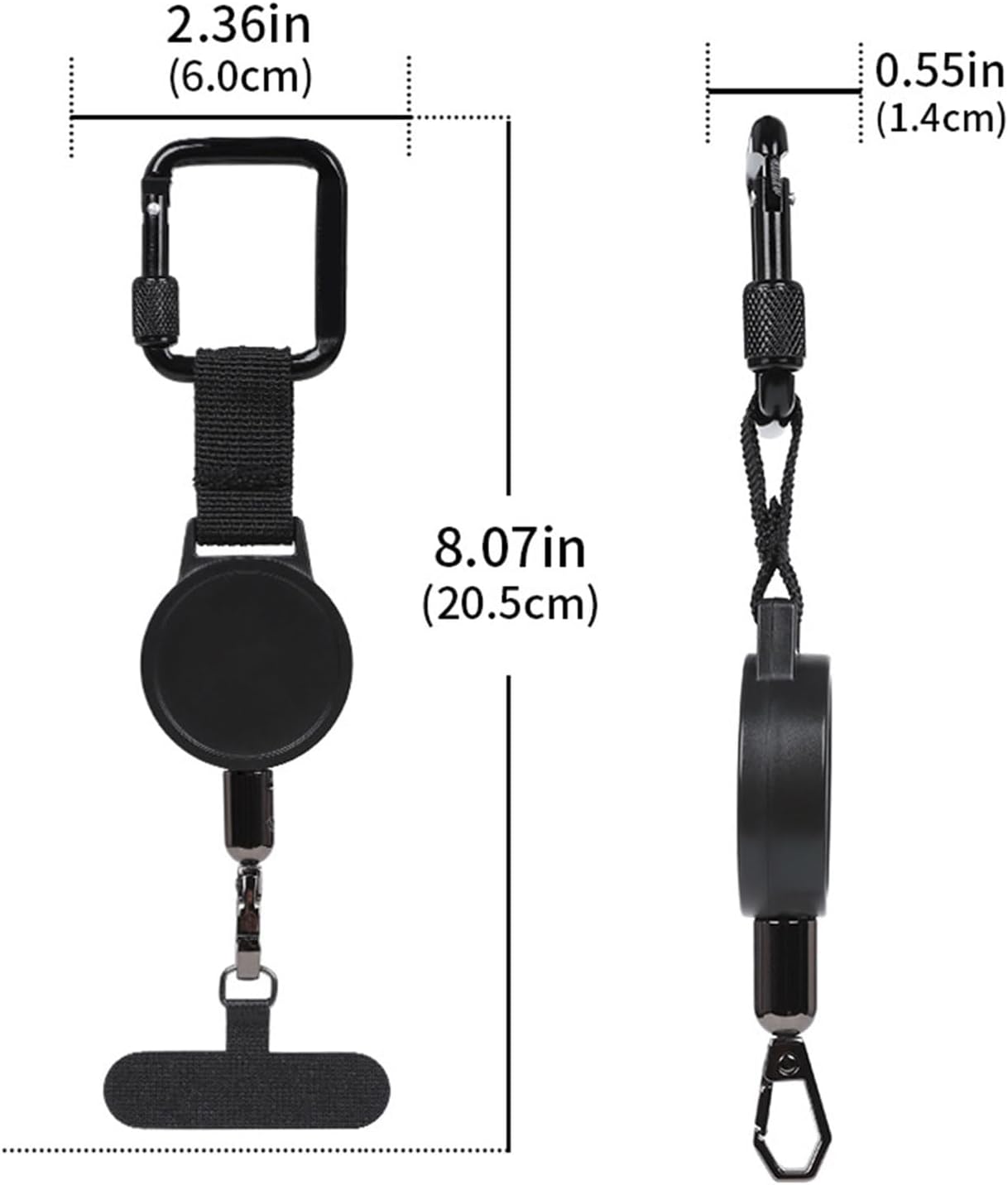 Heavy Duty Retractable Anti-Theft Phone Cable with Stainless Steel Cord Ideal for Construction Outdoor and Travel - Image 4