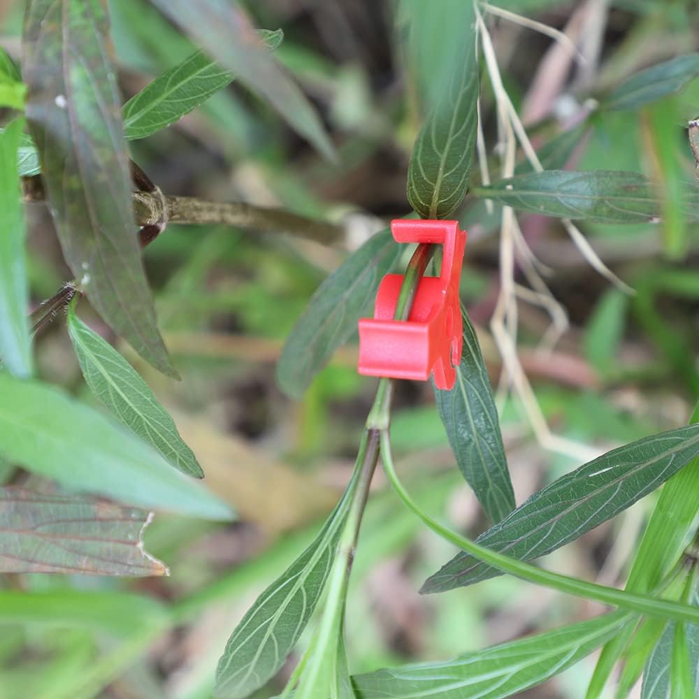 40 Pcs 90 Degree Plant Trainers Reusable Support Clips for Tomatoes Fruit Trees Greenhouse Use Red - Image 4