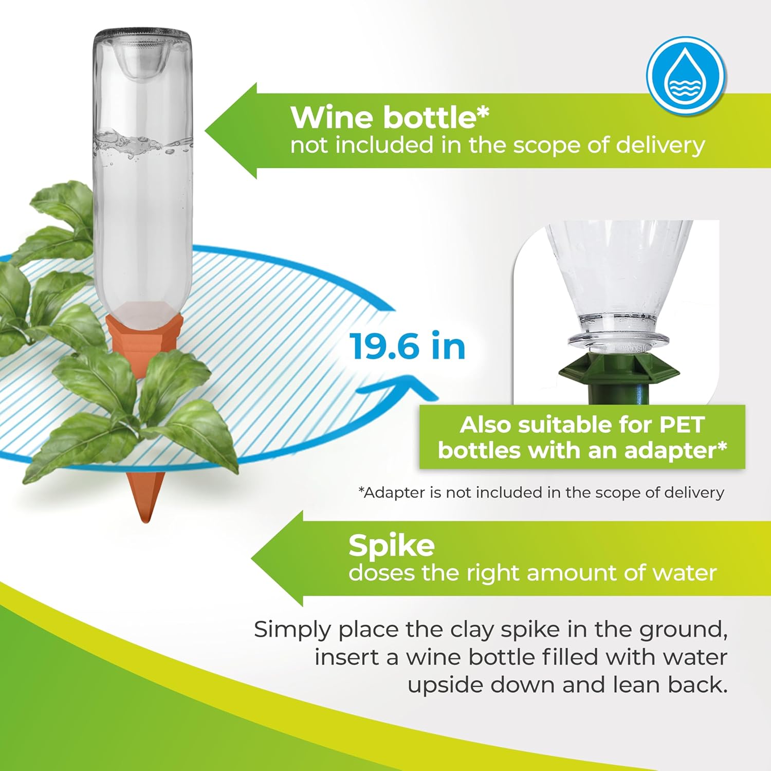 4-Pack Self-Watering Terracotta Plant Watering Stakes Automatic Drip Irrigation System for Indoor Outdoor Plants Vacation Plant Care - Image 5