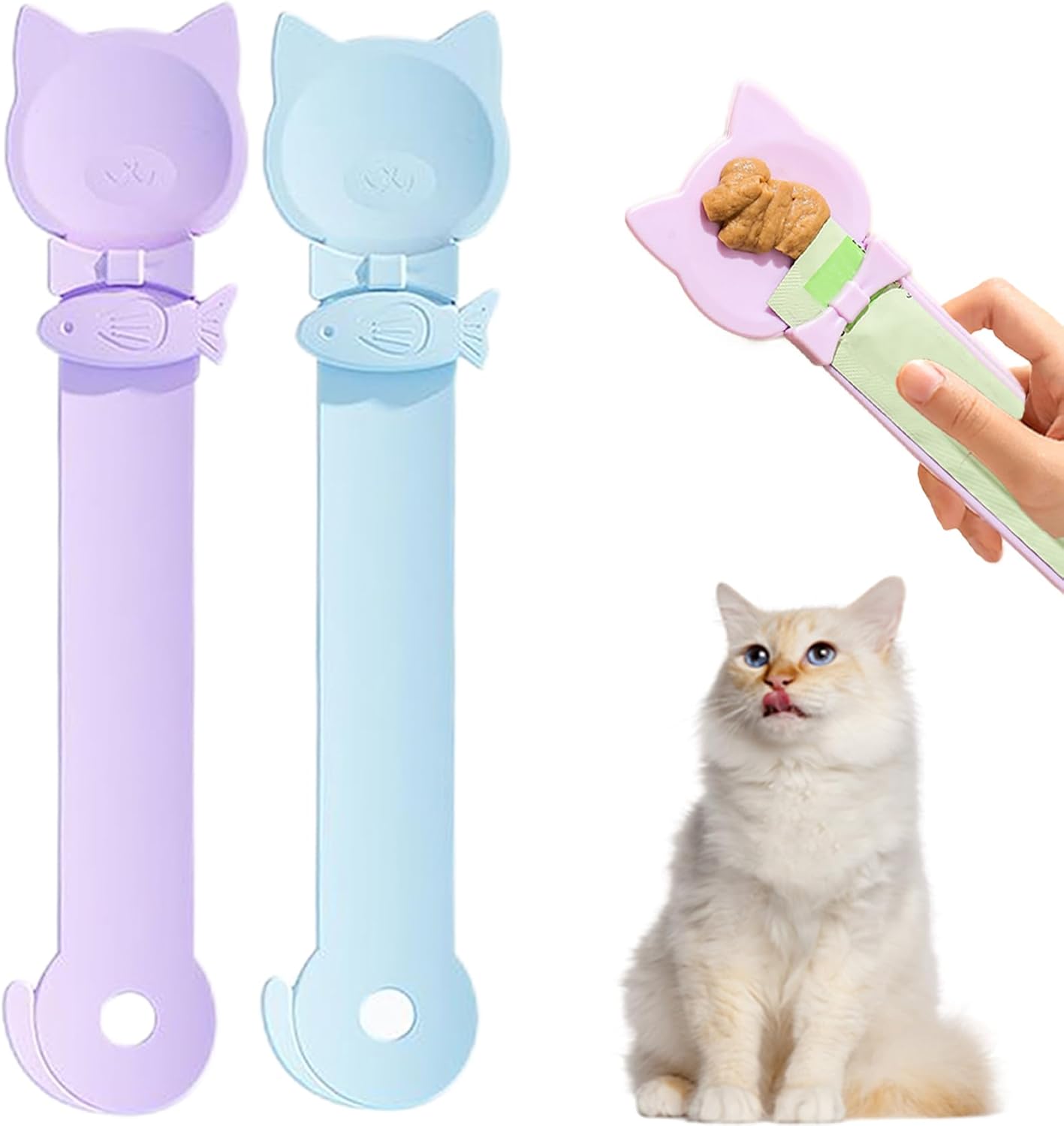 2 Pack Lollipop Gummy Grabbers - Fun Candy Pinchers - Spoon for Liquid Snacks & Wet Food - Image 1