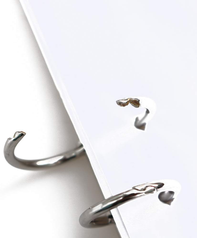 15mm Silver Metal Binder Rings 12 Pack Loose Leaf Hinged Rings for Scrapbooking Planner Crafting - Image 4