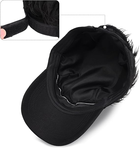 Funny Wig Beanie Winter Hat Adjustable Party & Carnival Accessory Unique Gift Idea - Image 2