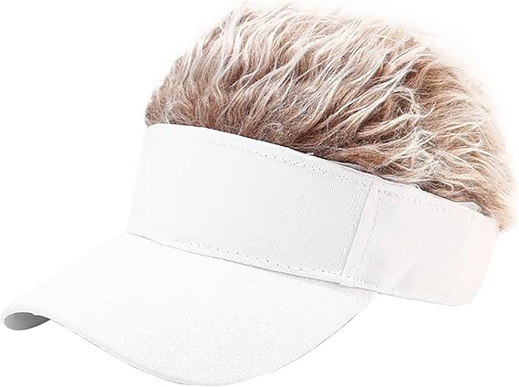 Winter Beanie with Funny Wig - Adjustable Novelty Cap for Festivals & Carnivals - Unique Gift Idea - Image 1