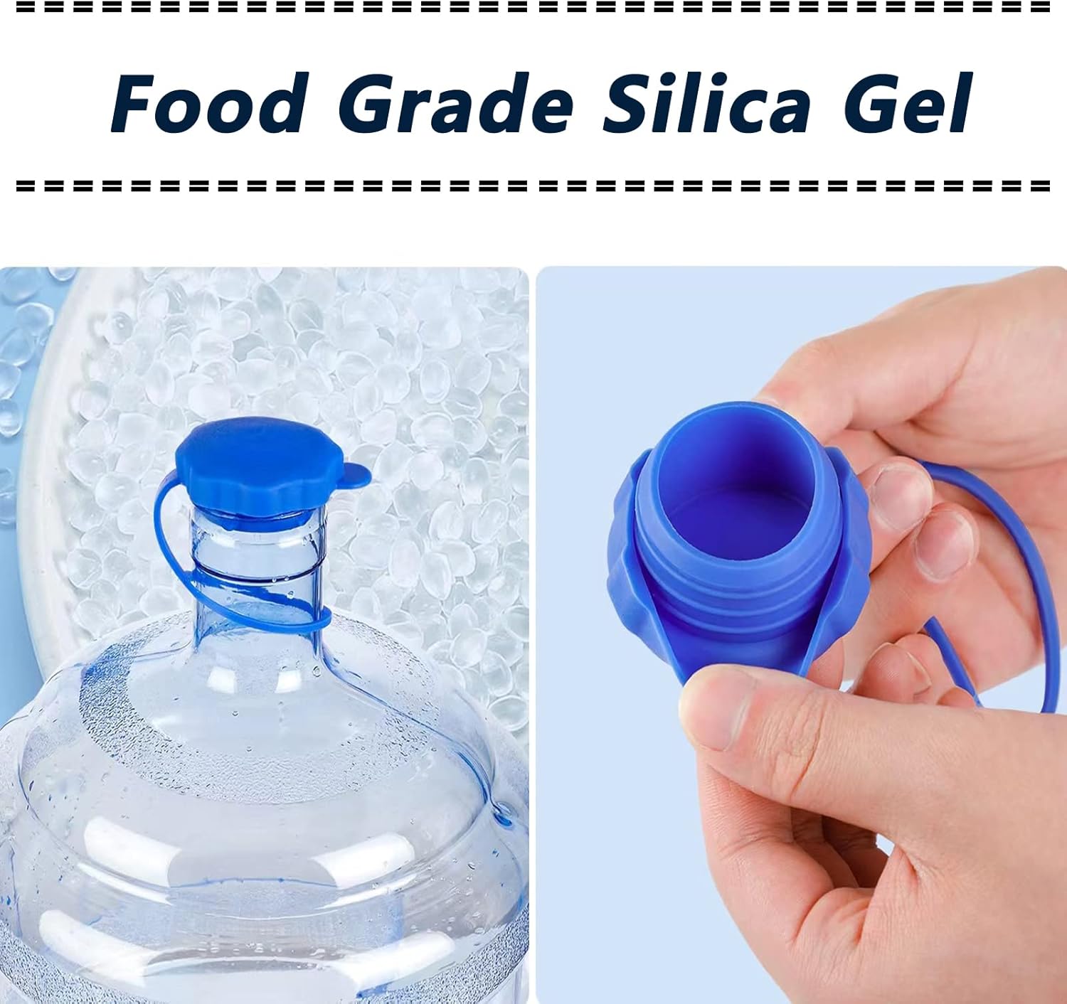 5 Gallon Water Kettle Lid Set of 4 Reusable Silicone Leakproof Bottle Lids - Image 3