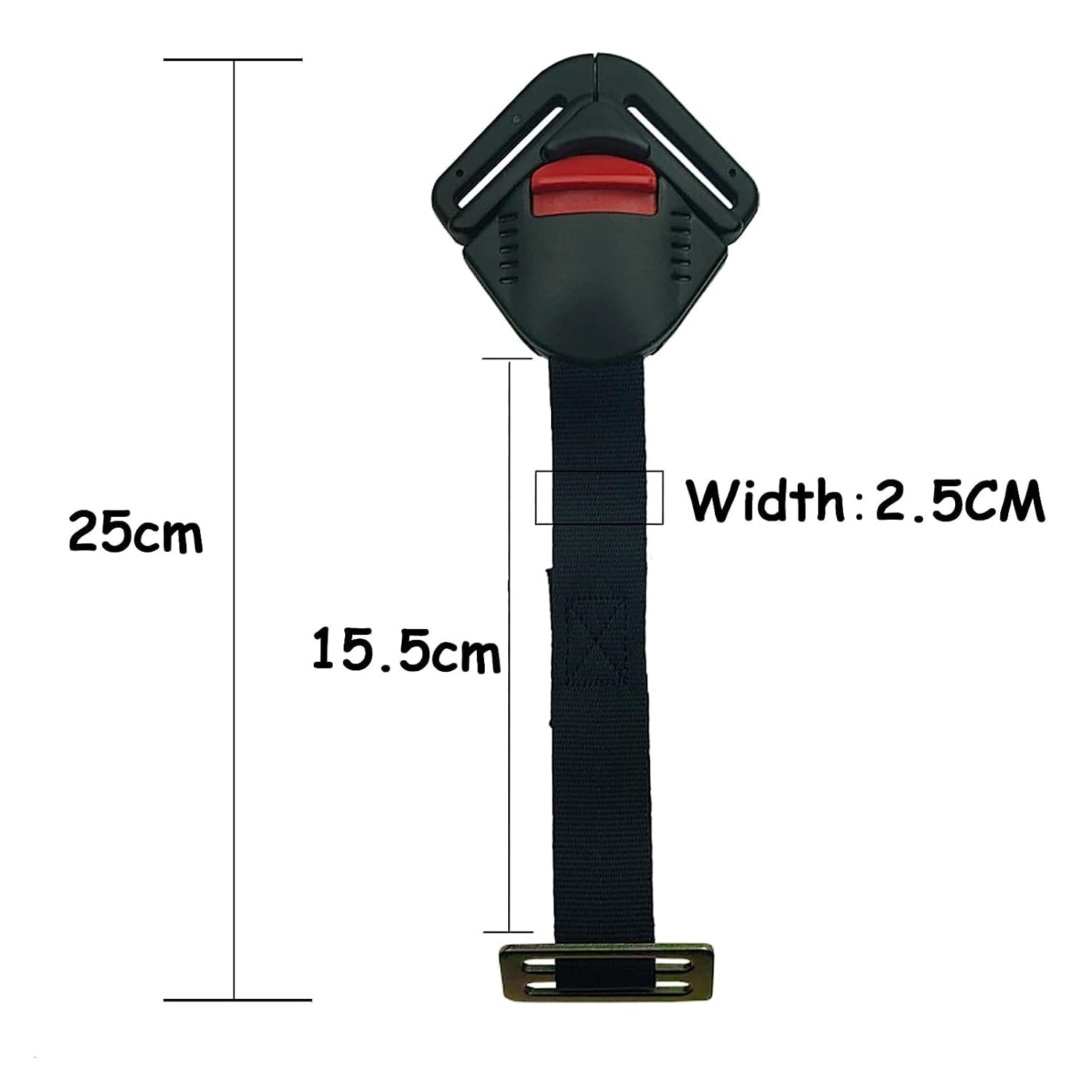 Universal Child Car Seat Safety Lock Replacement for 5-Point Harness - Black - Buggy & Baby Seat Compatible - 1 Pack - Image 6