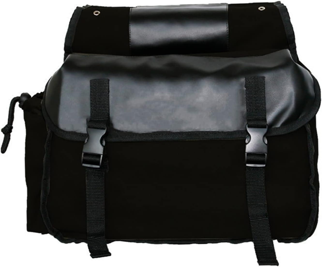 Vintage Double Bicycle Panniers Large Water-Resistant Canvas Bike Bags for E-bike & City Bike Black Set of 1 - Image 4