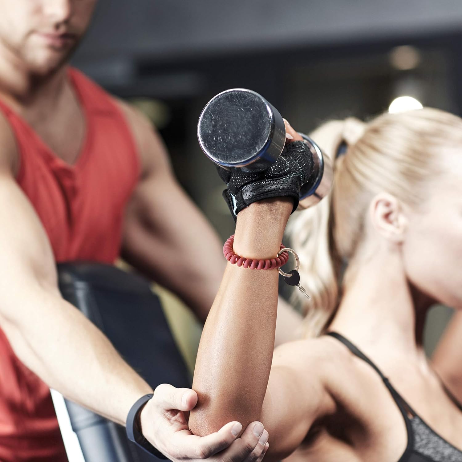 6 Pack Spiral Wristbands Adjustable Waterproof for Sports - Image 5