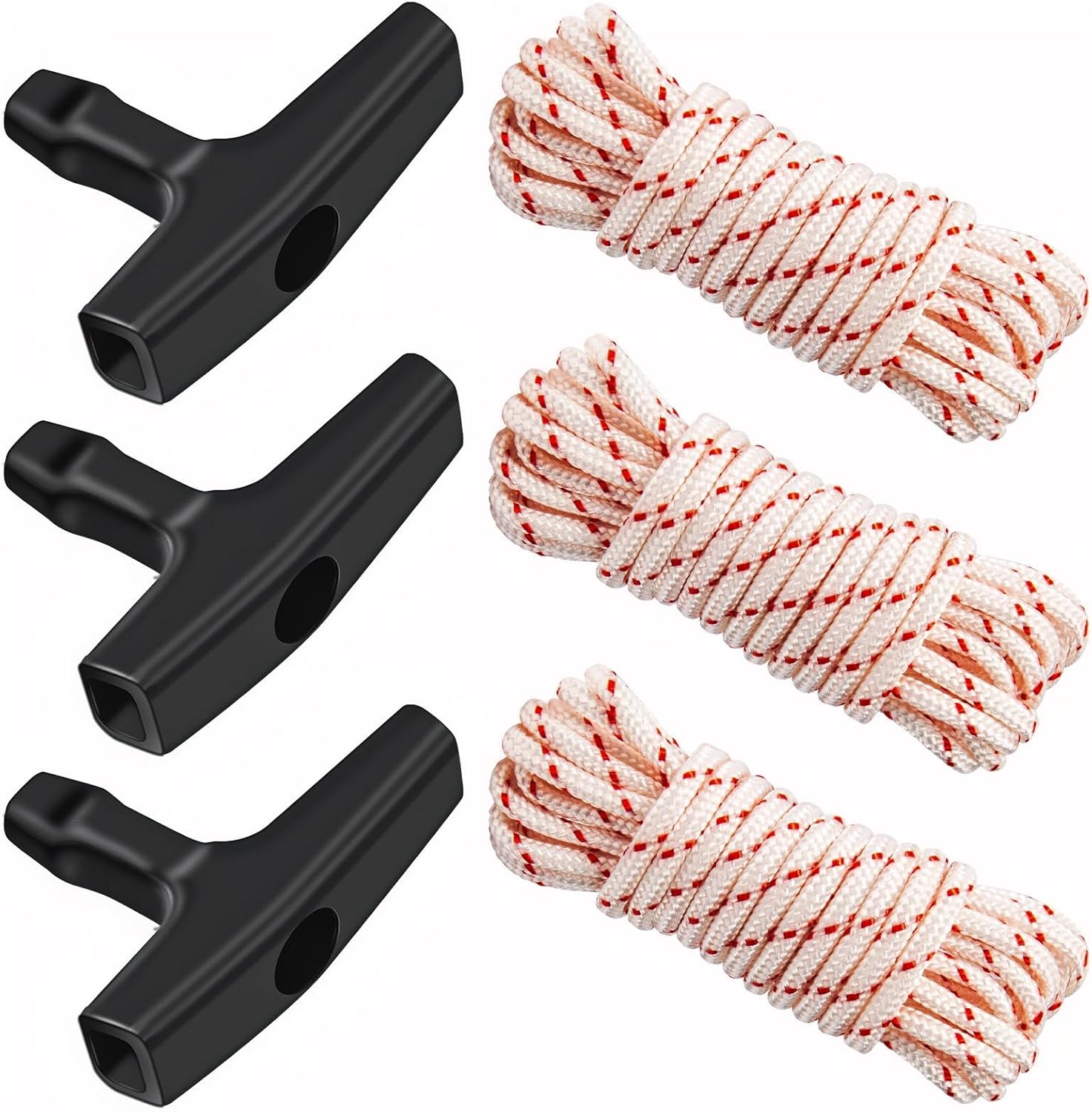 3-Piece 3m Trekking Pole Set with Handle for Lawnmower Dynamo - Image 1