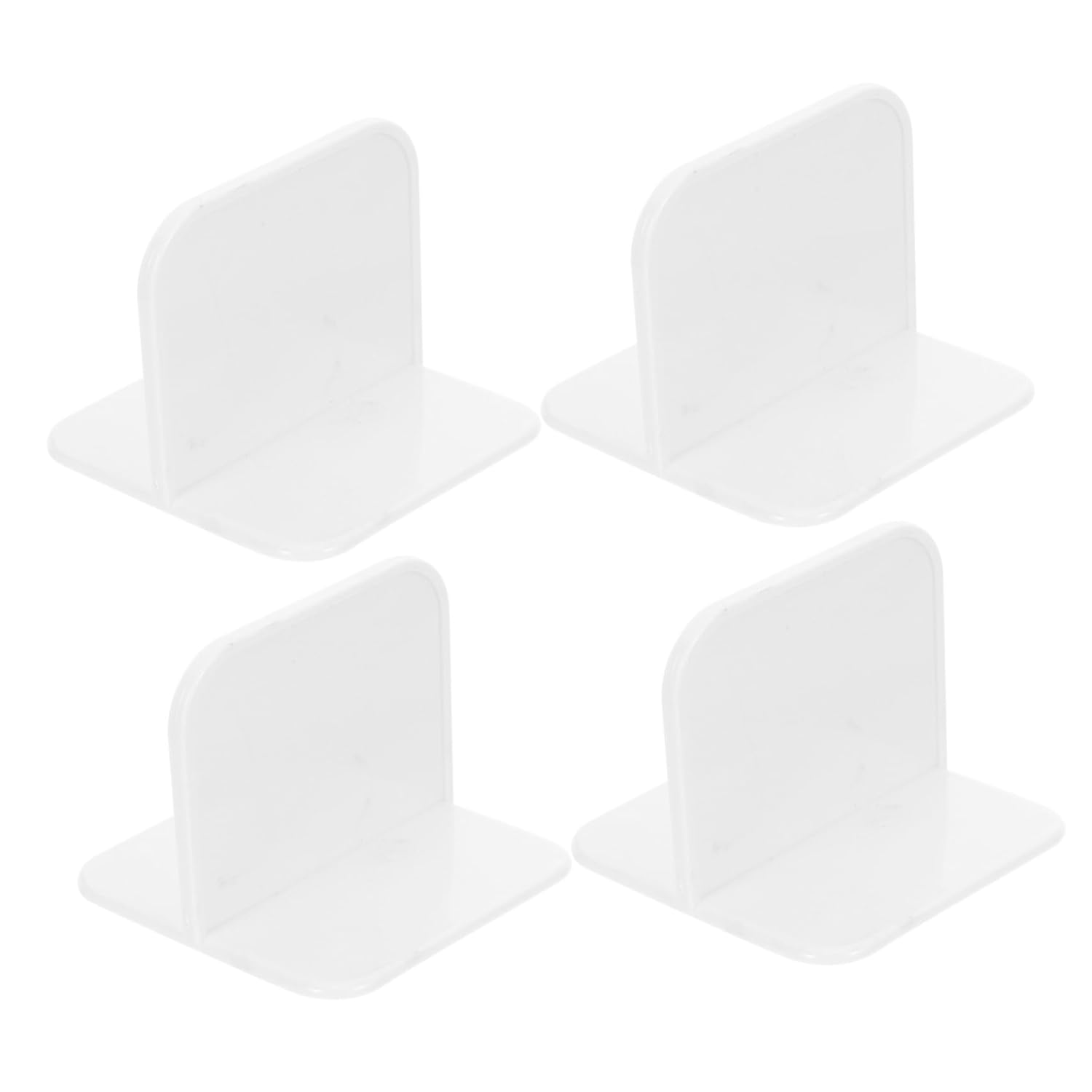 4-Piece White Anti-Slip Fence Base Stabilizer Set for Fence Support and Safety - Image 1