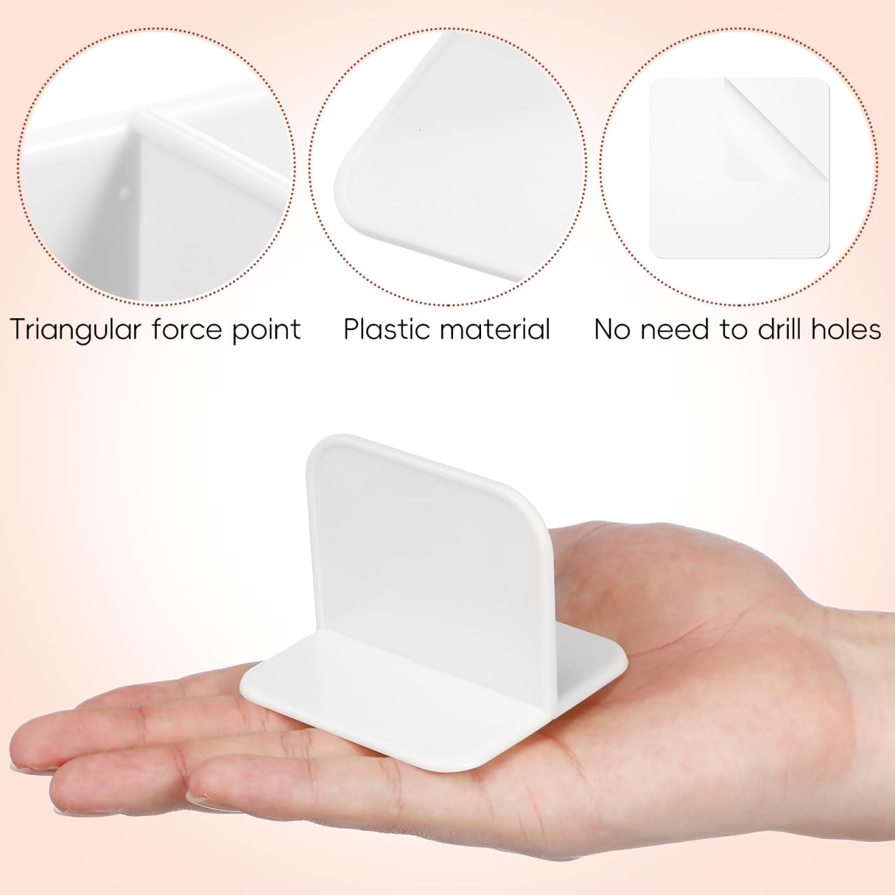 4-Piece White Anti-Slip Fence Base Stabilizer Set for Fence Support and Safety - Image 5