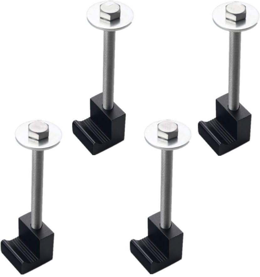 4 Pack Aluminium Tie Down Clamps No Drilling Universal Mounting Hardware Toolbox Fasteners - Image 1