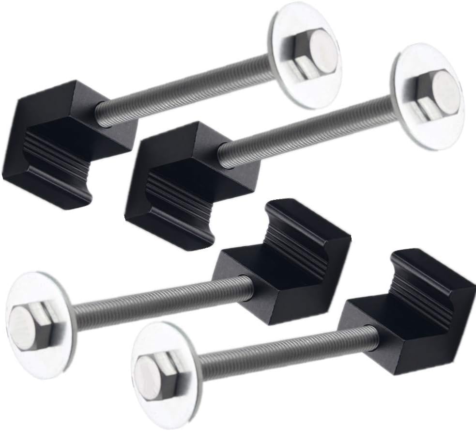 4 Pack Aluminium Tie Down Clamps No Drilling Universal Mounting Hardware Toolbox Fasteners - Image 2