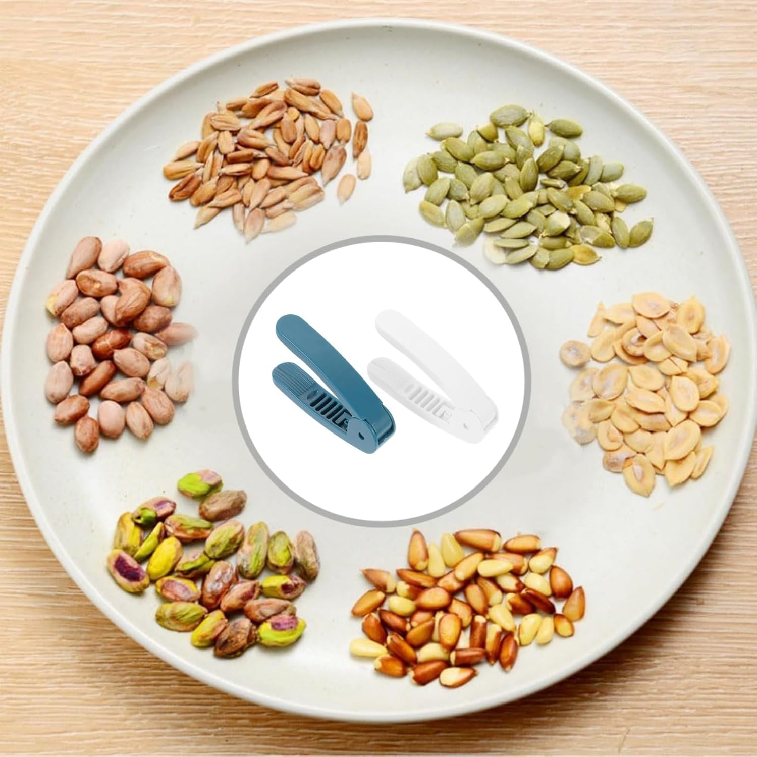 2 Pack Manual Nut Peeler Clip for Peanuts Pistachios Chestnuts Sunflower Seeds Watermelon Seeds - Handheld Nut Sheller Tool - Image 3
