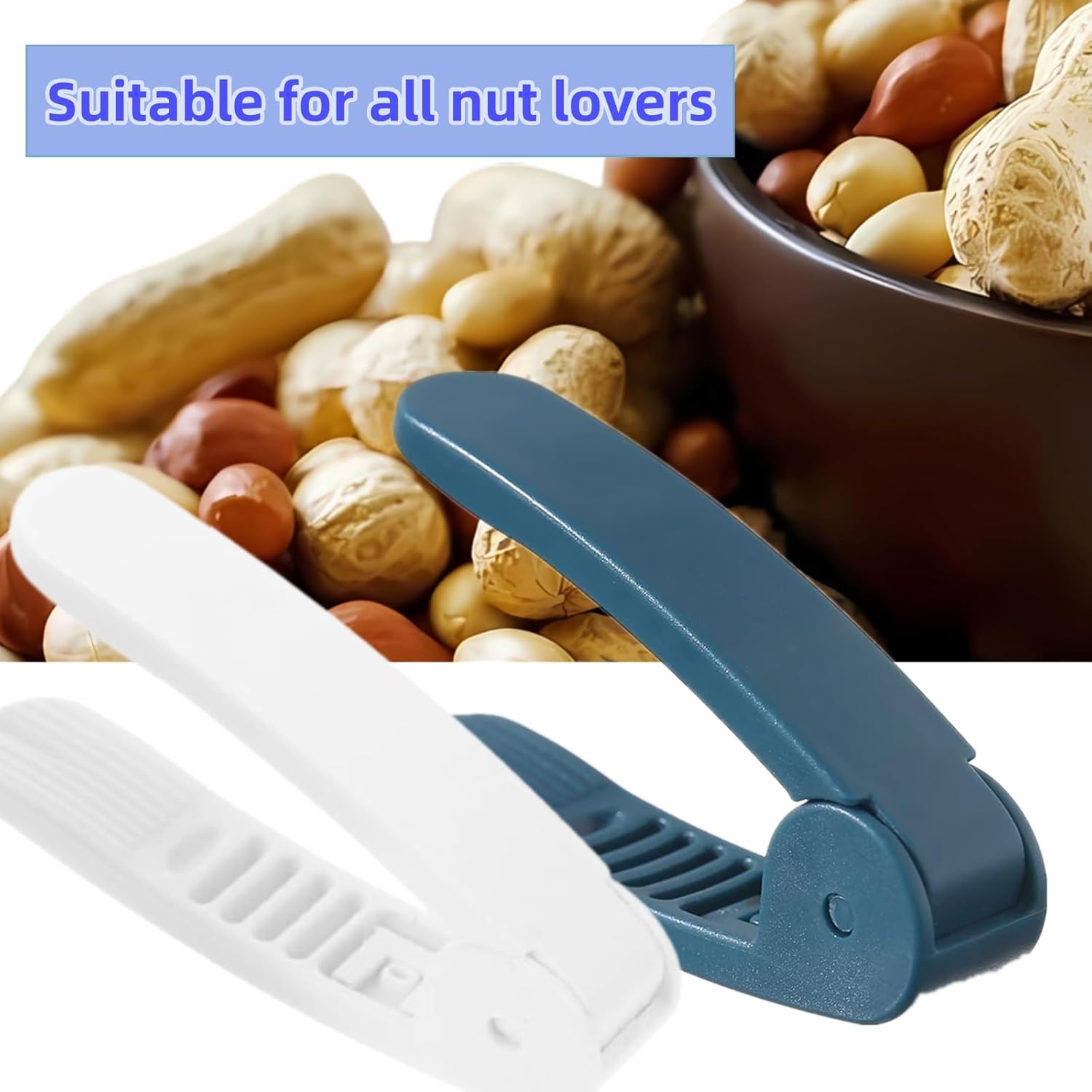2 Pack Manual Nut Peeler Clip for Peanuts Pistachios Chestnuts Sunflower Seeds Watermelon Seeds - Handheld Nut Sheller Tool - Image 4