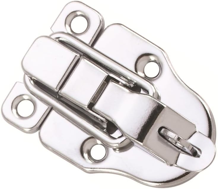 10 Pack Silver Hasp Locks 59mm with Screws Universal Chest Hardware Secure Locking Solution - Image 2