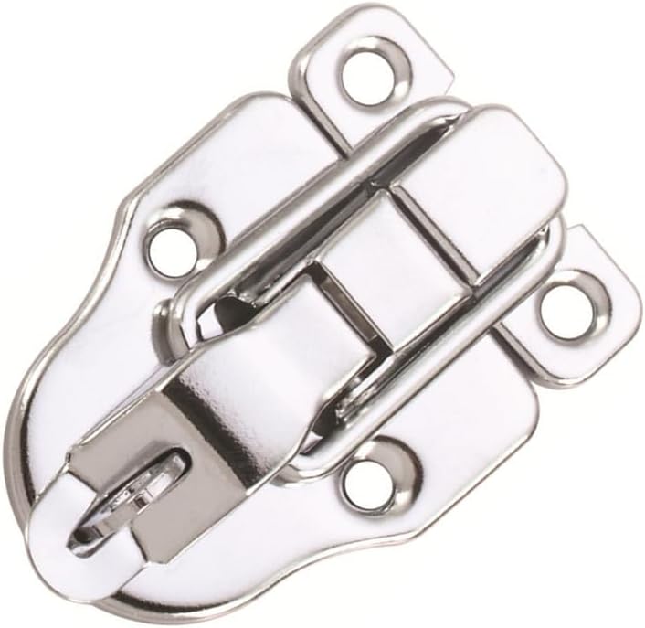 10 Pack Silver Hasp Locks 59mm with Screws Universal Chest Hardware Secure Locking Solution - Image 3