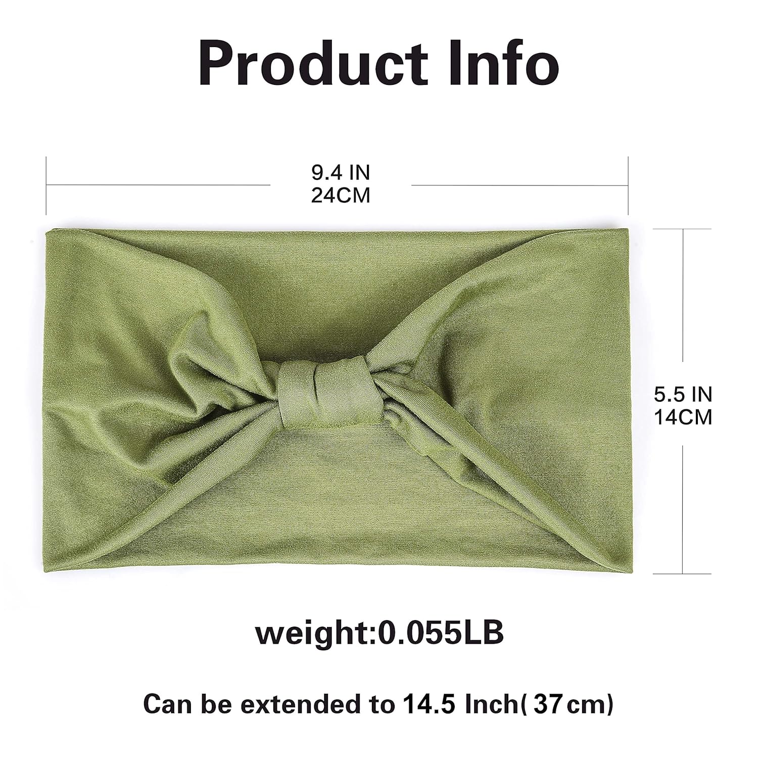 6 Pack Women's Sports Headbands Sweat Absorbent Elastic with Hair Ties for Yoga Fitness - Image 2