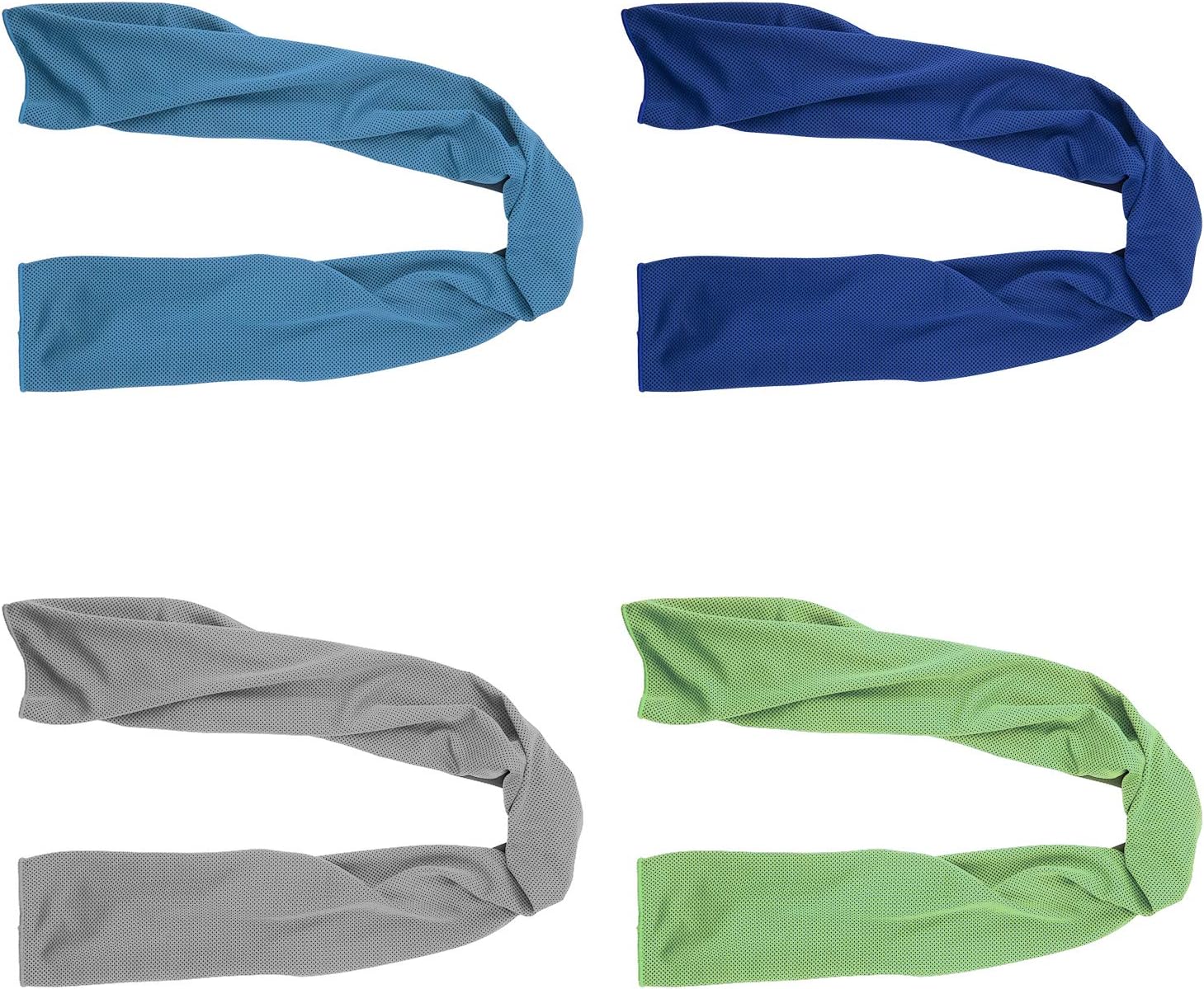 4 Pack Cooling Neck Sports Towels 100x30cm Microfiber Super Absorbent Sweat Wicking for Gym Fitness Workout - Image 1