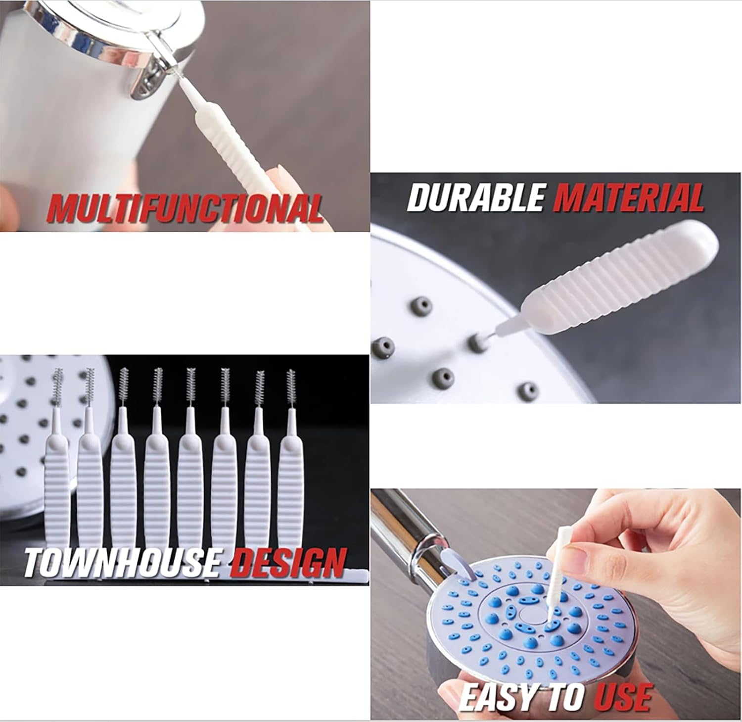 40 Pack Anti-Limescale Precision Cleaning Brushes - Multifunctional Detail Brushes for Small Holes and Crevices - Image 3