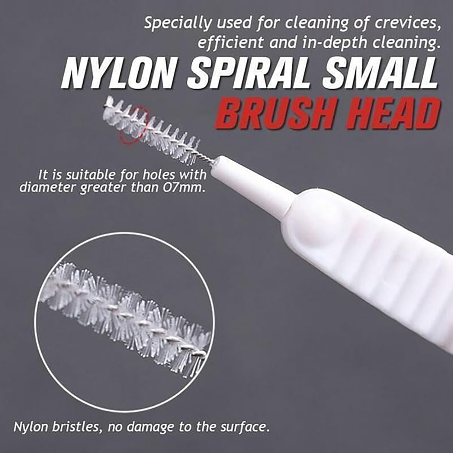 40 Pack Anti-Limescale Precision Cleaning Brushes - Multifunctional Detail Brushes for Small Holes and Crevices - Image 5