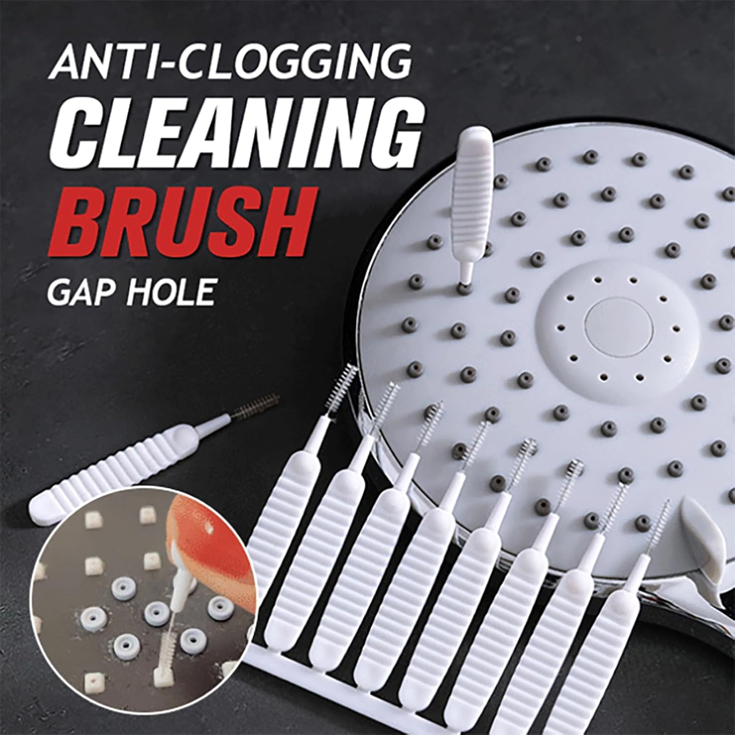 40 Pack Anti-Limescale Precision Cleaning Brushes - Multifunctional Detail Brushes for Small Holes and Crevices - Image 6
