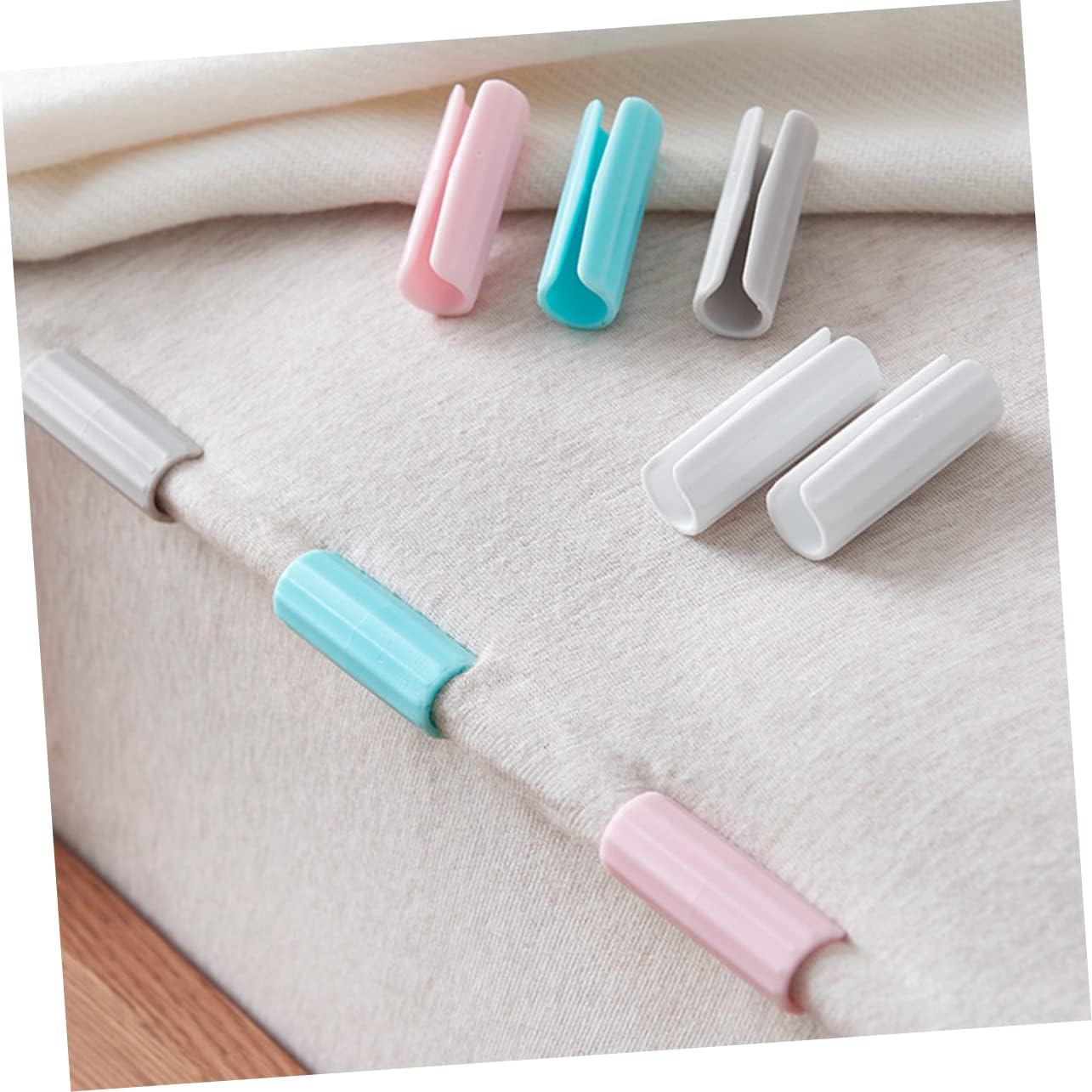 6 Pack Silicone Sheet Holders Anti-Slip Bed Sheet Clips for Mattress & Duvet - Image 8