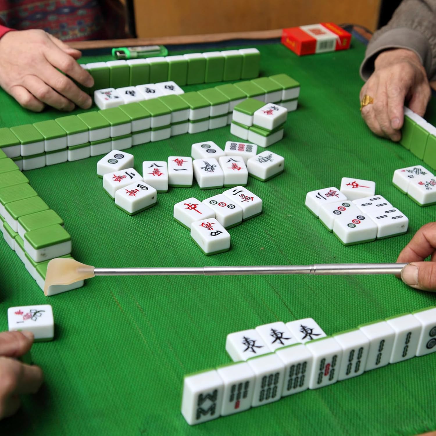 4 Piece Metal Extendable Mahjong Handles for Mahjong Sets and Accessories Enhance Game Feel and Smoothness - Image 3