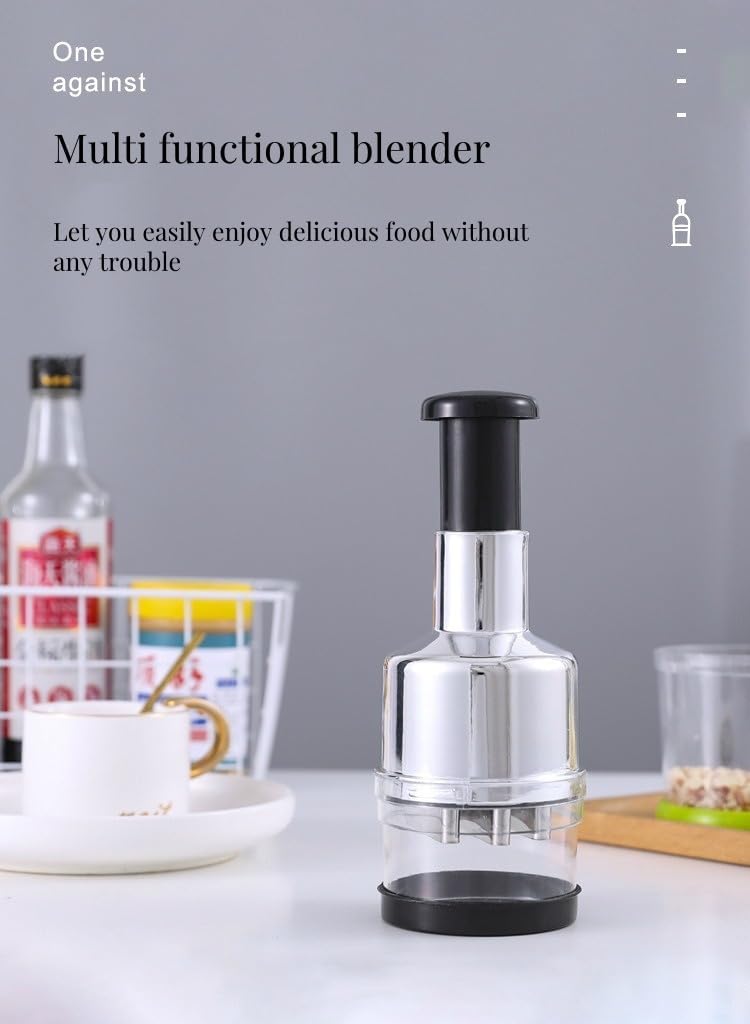 Handheld Garlic Press - Lightweight & Compact Manual Food Processor for Garlic Onion Vanilla Vegetables - Easy to Use Kitchen Tool - Image 5
