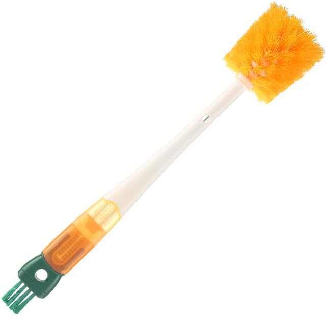5-in-1 Bottle Brush Set Multifunctional Cleaning Kit with Straw Brush and Lid Cleaner Yellow - Image 1