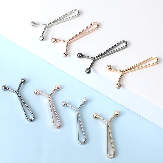 8-Pack Waistband Clips with Hook - Adjustable Waist Tightener for Pants - No Belt Needed - Image 5