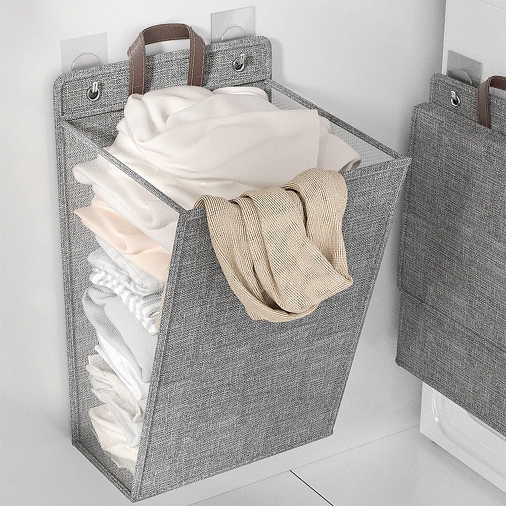 Foldable Laundry Basket with Sturdy Handles - Waterproof Clothes Washing Container - Space Saving Design - Image 3
