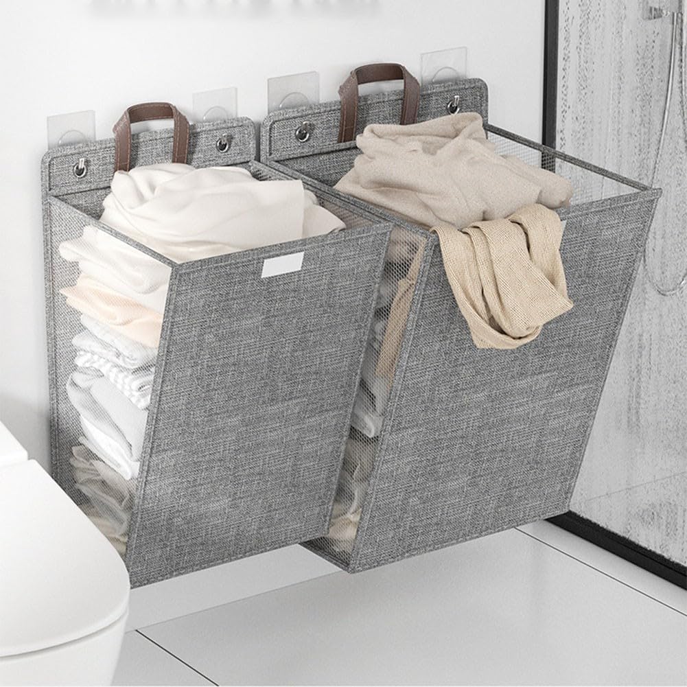 Foldable Laundry Basket with Sturdy Handles - Waterproof Clothes Washing Container - Space Saving Design - Image 4