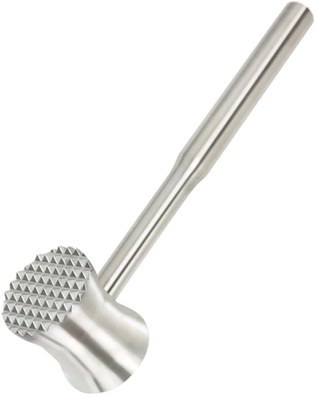 Meat Tenderizer Tool, 304 Stainless Steel Meat Mallet, 0.8lb Heavy Duty, 2 in 1 Meat Pounder for Beef, Steak, Chicken, Lamb, Dishwasher Safe - Image 1