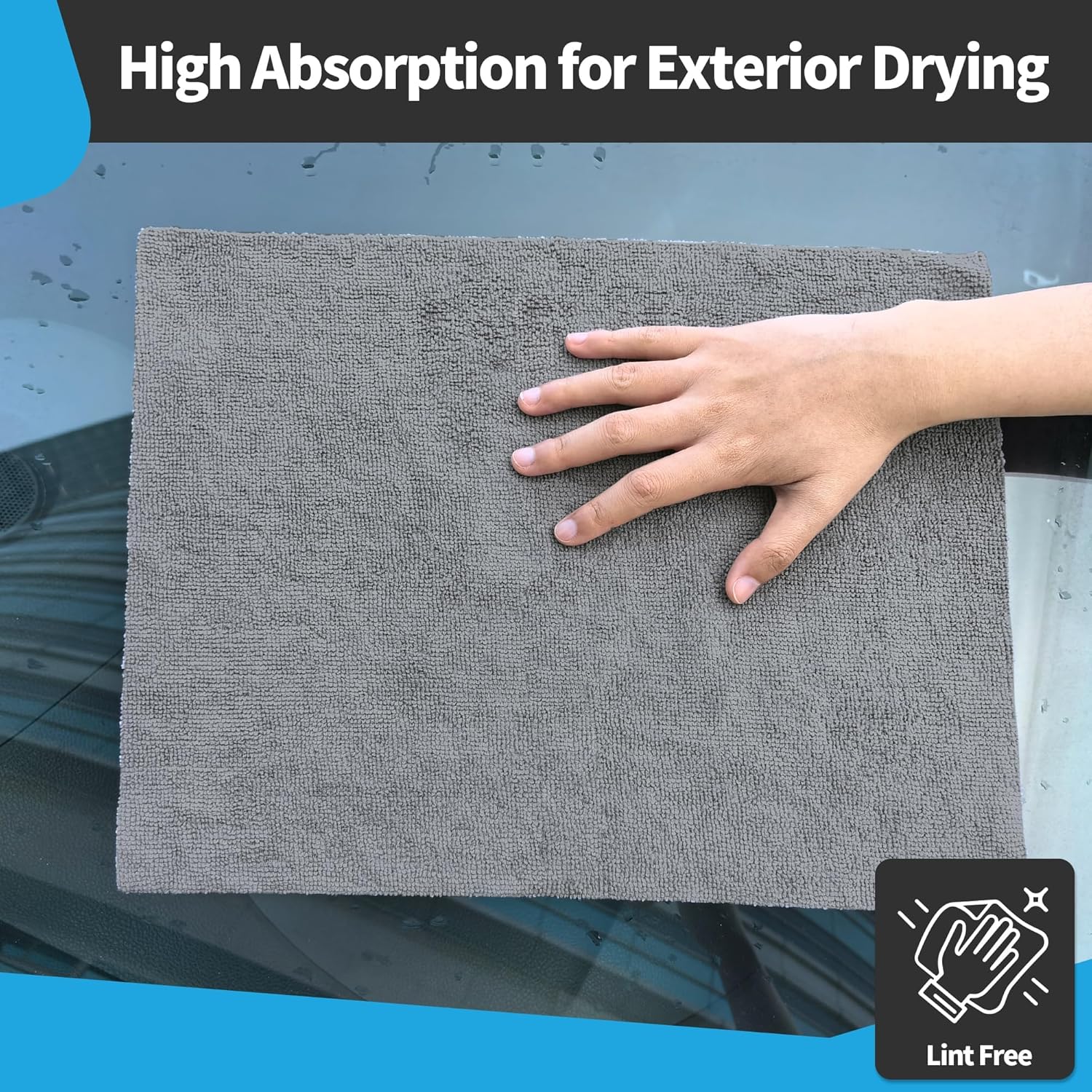 Microfiber Cleaning Cloth, 50 Pack Cleaning Rags& Grey Microfiber Cleaning Cloth -Pack of 50, 16