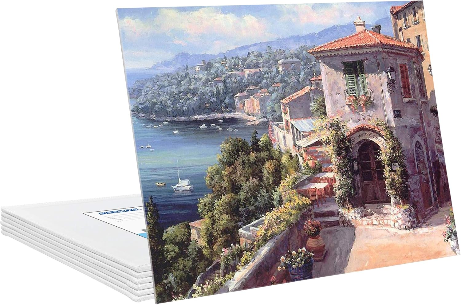 Painting Canvas Panel Boards - 5x7 Inch Art Canvas,24 Pack with 8x10 Inch Canvas Board 6 Pack Canvases,100% Cotton,Primed Canvas Panel,Acid Free,Artist Canvas Boards - Image 8