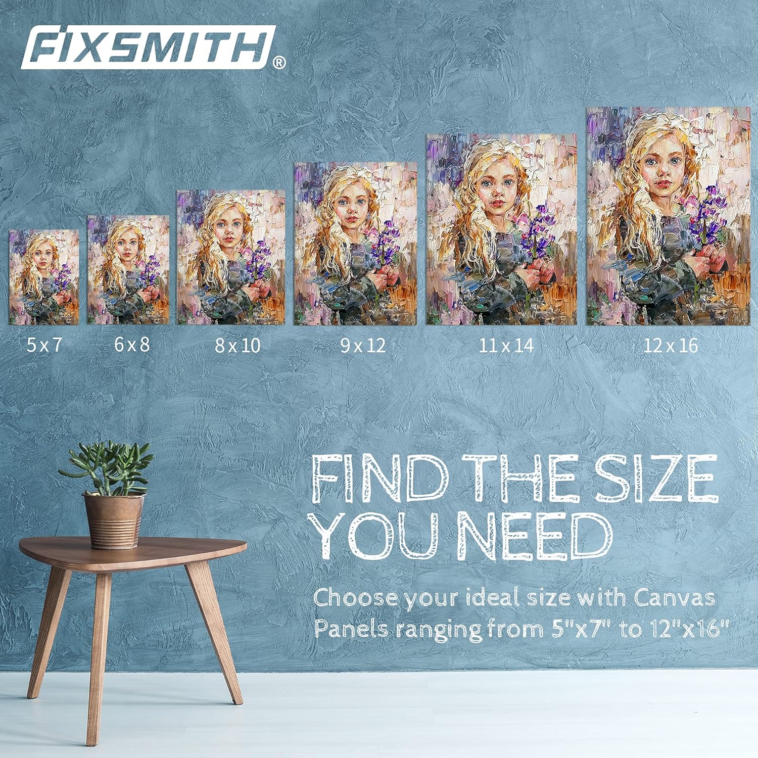 Painting Canvas Panel Boards - 5x7 Inch Art Canvas,24 Pack with 12x16 Inch Canvas Board Super Value 12 Pack,100% Cotton,Primed Canvas Panel,Acid Free,Artist Canvas Boards - Image 7