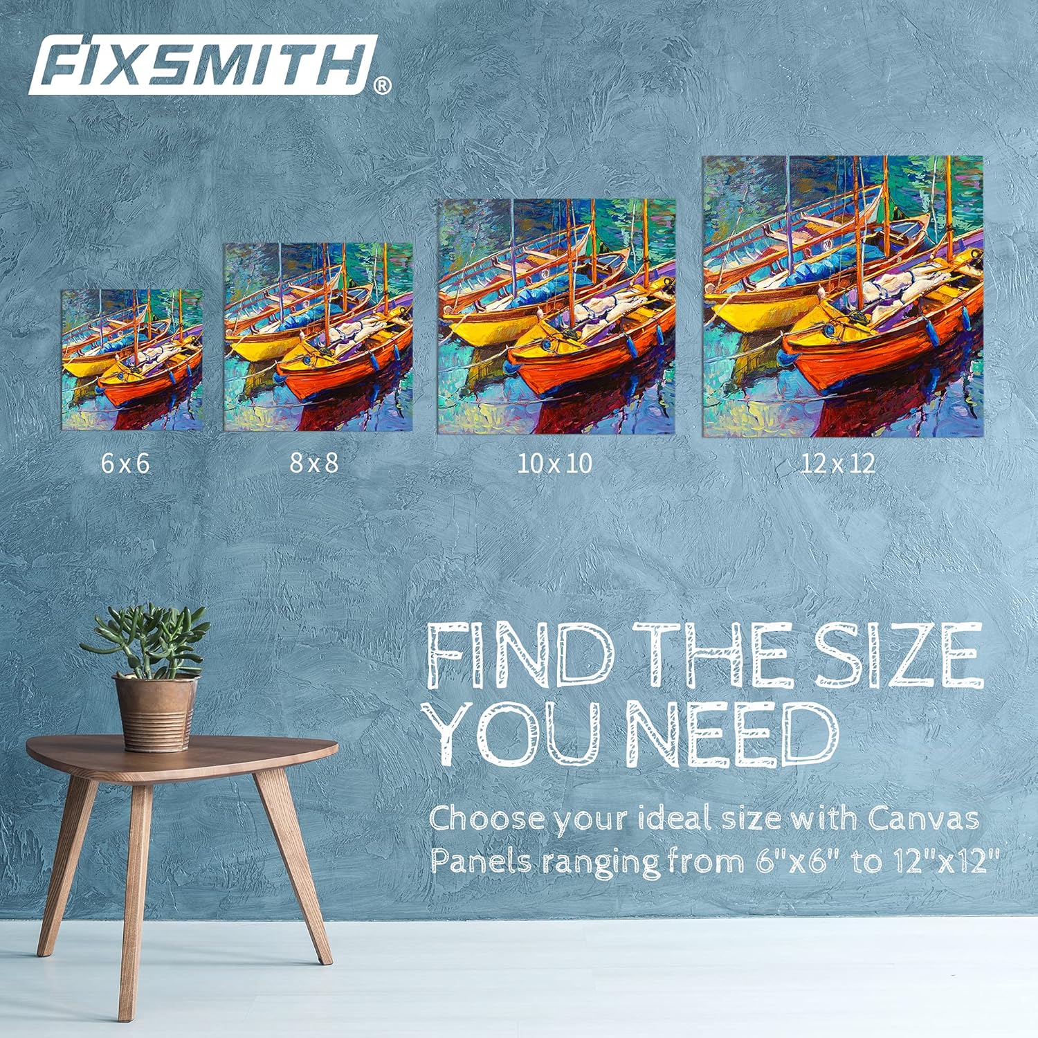 Painting Canvas Panel Boards - 5x7 Inch 24 Pack with 6 x6 Inch Canvas Panel Super Value 12 Pack Canvases,100% Cotton, Artist Canvas Board, Mini Canvas Boards - Image 7