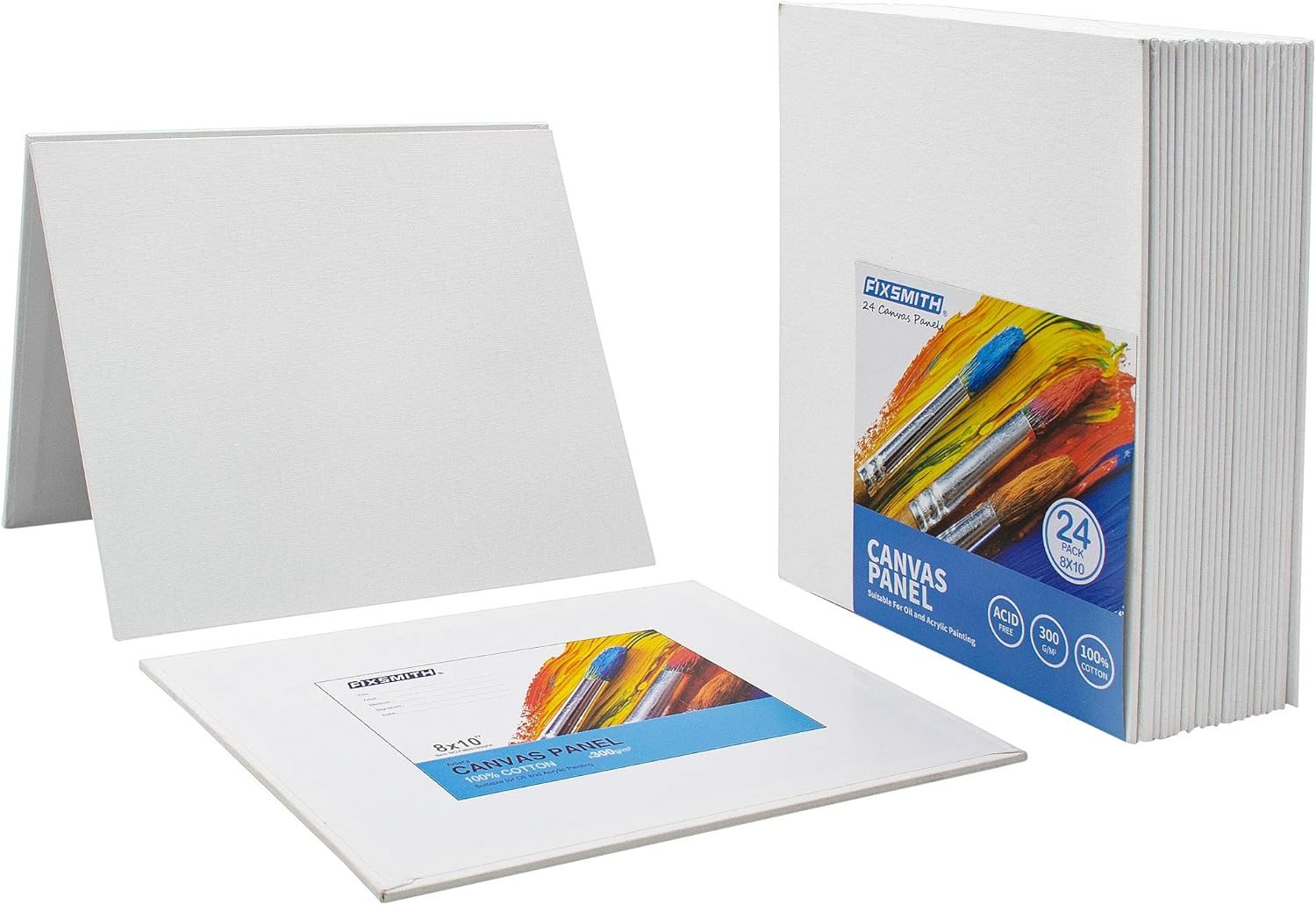 Painting Canvas Panel Boards - 5x7 Inch Art Canvas,24 Pack with  Painting Canvas Panels- 24 Pack Canvas Board,8x10 Inch - Image 7