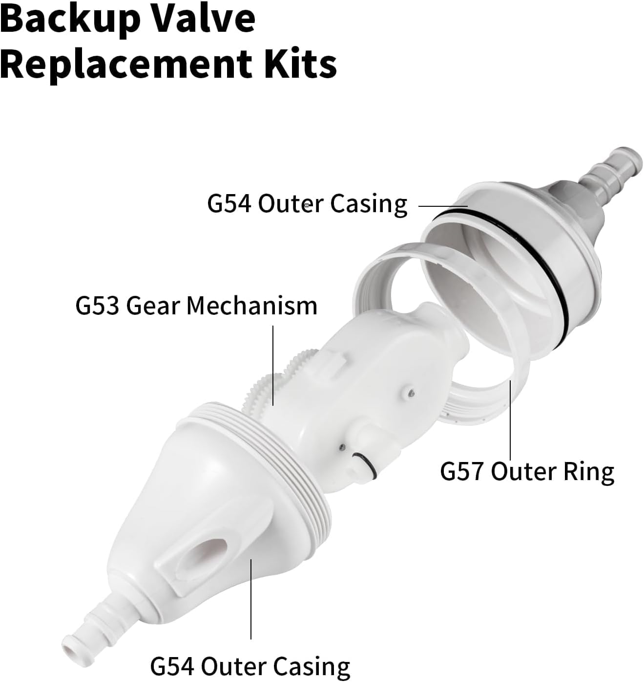 Upgraded G52 Backup Valve Replacement for Polaris Pool Cleaner Parts,Compatible with Zodiac Polaris 180 280 380 480 3900 Pool Cleaners (1, White) - Image 5
