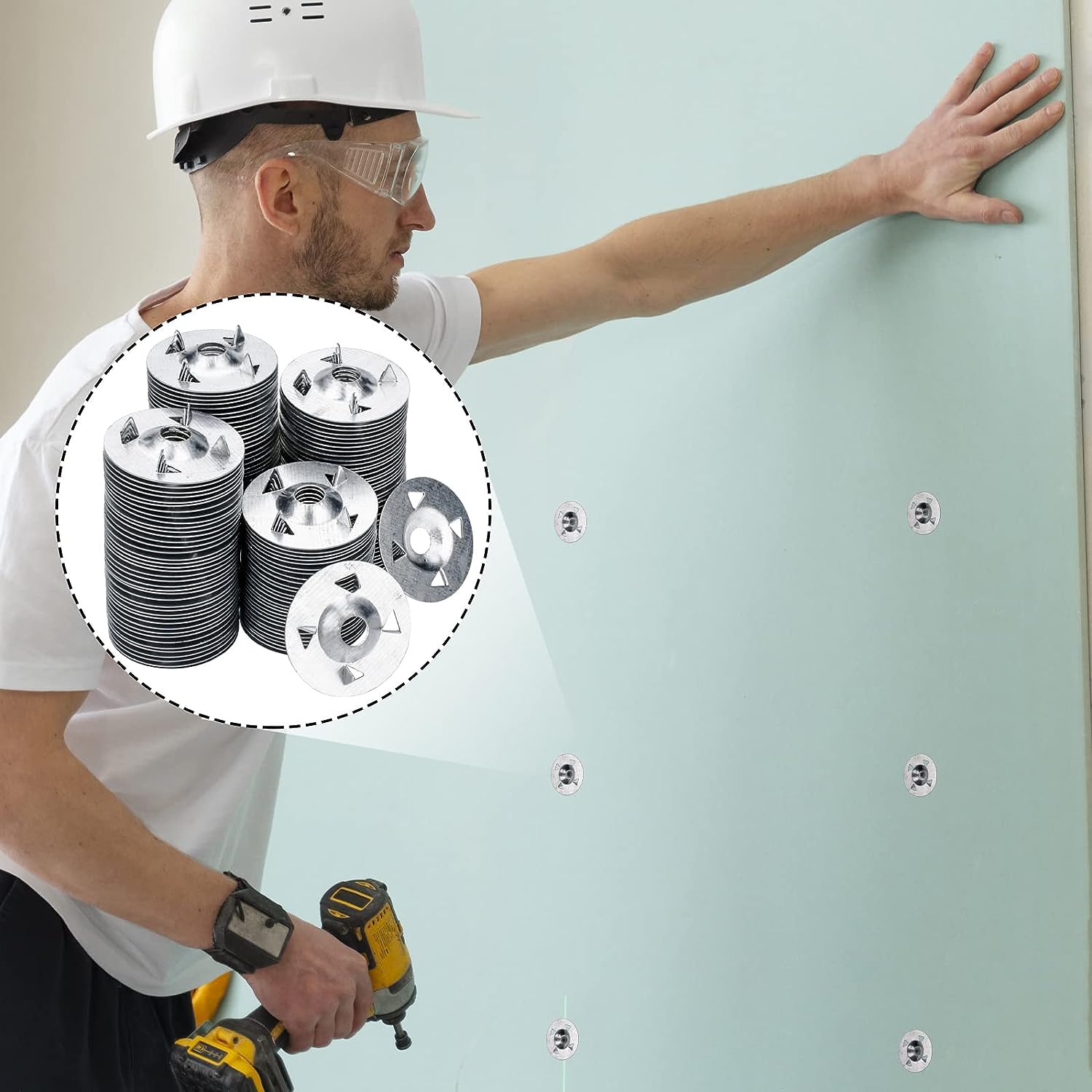 600Pcs Foam Board Fasteners - 1-1/8 Inch Metal Washers for Fixing Installation - Image 5
