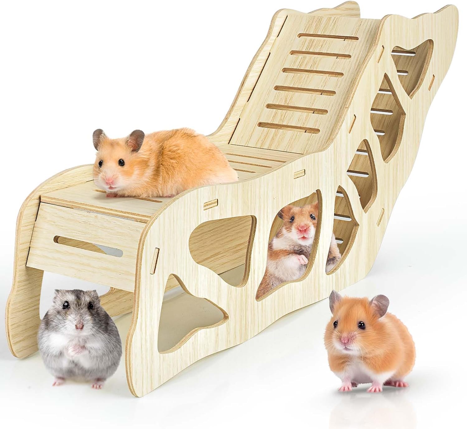 Hamster Hideout Climbing Ladder and Tunnel for Burying in Bedding or Connecting with Accessories - Image 1