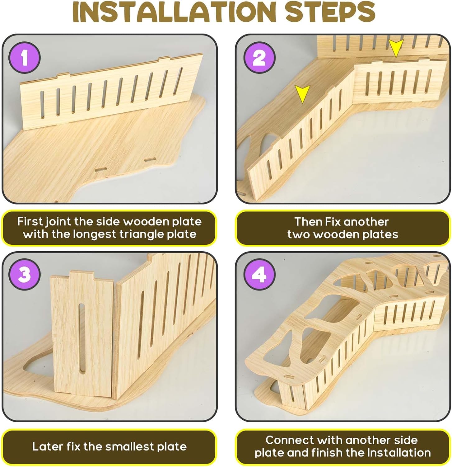 Hamster Hideout Climbing Ladder and Tunnel for Burying in Bedding or Connecting with Accessories - Image 7