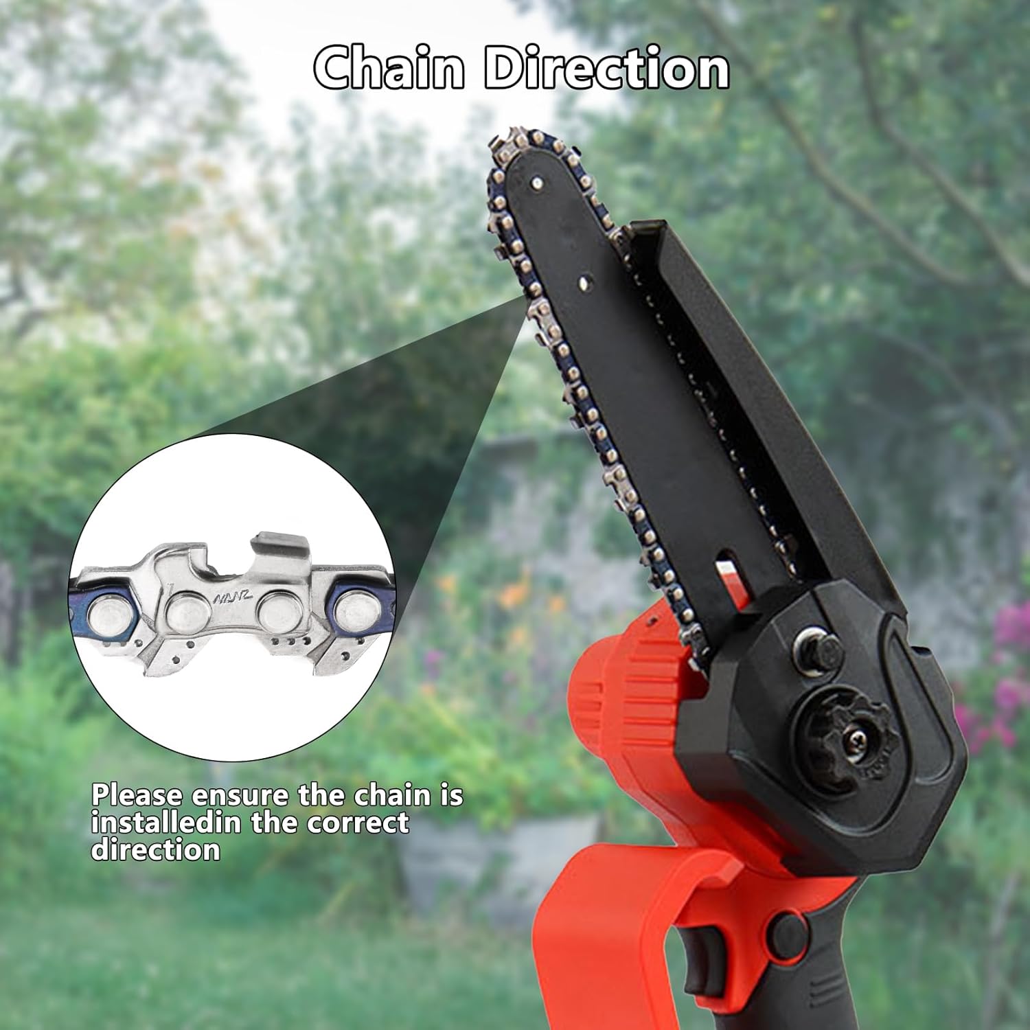 6 Inch Mini Chainsaw Chain Replacement 4 PCS Chains for 6 Inch Bar-043