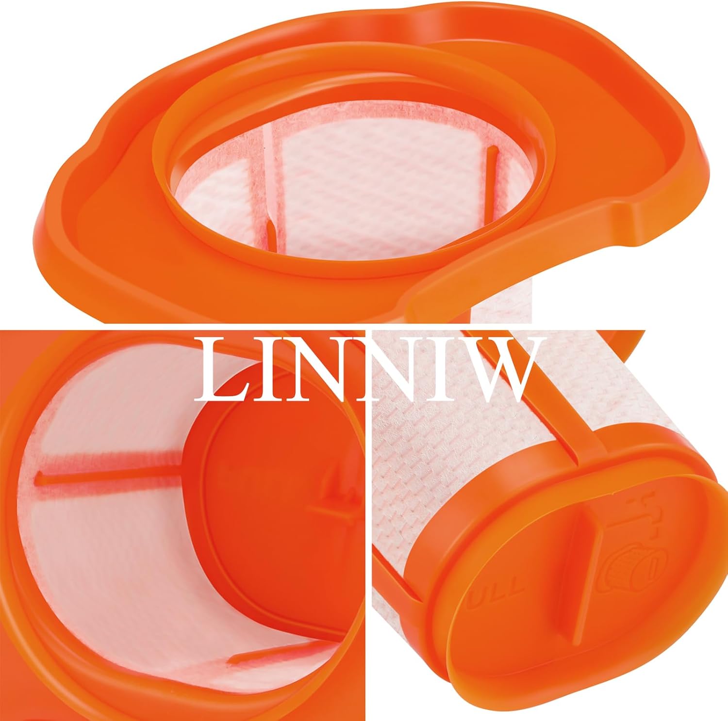 HHVKF10 Filter Compatible with BLACK And DECKER Handheld Vacuum Filter Washable Fit for Models HHVK HHVK320J HHVK320J10 HHVK320JZ01 HHVK515J HHVK515JP HHVK515JP07 HHVK515J00FF HHVK415B01, 6 Pack - Image 8